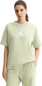 Футболка жіноча Nike JUMPMAN світло-оливково-біла IR0381-371