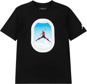 Футболка підліткова Nike AIR JORDAN PLANE WINDOW чорна 95F903-023