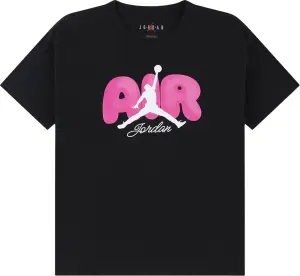 Футболка подростковая Nike JORDAN AIR BUBBLE черно-розовая 45F859-023