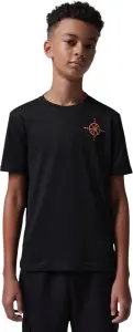 Футболка підліткова Nike JORDAN COMPASS JUMPMAN чорно-оранжево-жовта 95F542-023