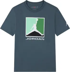 Футболка підліткова Nike JORDAN FLIGHT ESSENTIALS BOXED LOGO 3.0 темно-зелена 95F057-EA0