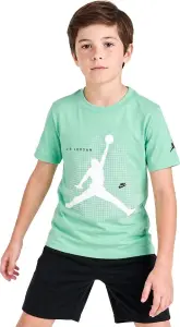 Футболка подростковая Nike JORDAN JUMPMAN GRID BLUR мятная 95F634-G11