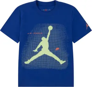 Футболка підліткова Nike JORDAN JUMPMAN GRID BLUR синьо-салатова 95F634-U89