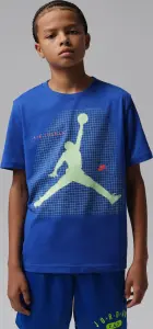 Футболка підліткова Nike JORDAN JUMPMAN GRID BLUR синьо-салатова 95F634-U89