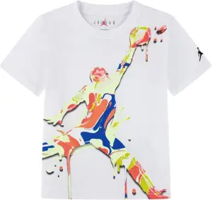 Футболка підліткова Nike JORDAN SUPER SPLASH PAINT SPILL JUMPMAN біла 95F896-001