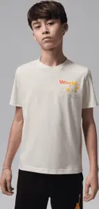 Футболка підліткова Nike JORDAN WORLD TOUR бежева 95F751-W5T