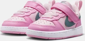 Кроссовки детские Nike COURT BOROUGH LOW RECRAFT (TD) розово-темно-зеленые DV5458-604