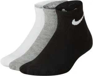Носки детские Nike CUSHIONED ANKLE белые, серые, черные (3 пары) UN0026-W2F