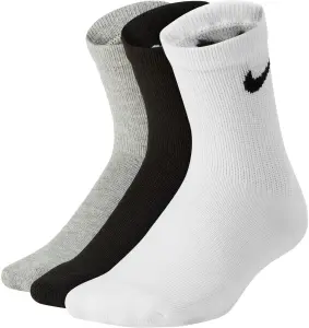 Шкарпетки дитячі Nike CUSHIONED CREW білі, сірі, чорні (3 пари) UN0027-W2F