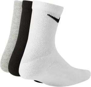 Шкарпетки дитячі Nike CUSHIONED CREW білі, сірі, чорні (3 пари) UN0027-W2F