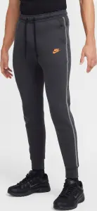 Спортивные штаны Nike TECH FLEECE темно-серо-оранжевые HQ3747-060