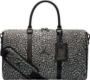 Сумка Nike JORDAN MONOGRAM DUFFLE BAG 25L біло-чорна MM0978-I00