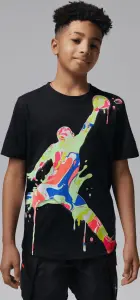 Футболка підліткова Nike JORDAN SUPER SPLASH PAINT SPILL JUMPMAN чорна 95F896-023