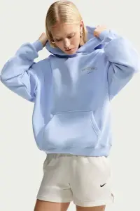 Худі жіноче Nike STUDIO FLEECE MEDIUM WEIGHT OVERSIZED блакитне IU3725-407