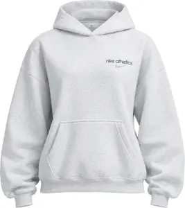 Худи женское Nike STUDIO FLEECE MEDIUM WEIGHT OVERSIZED светло-серое IU3725-051