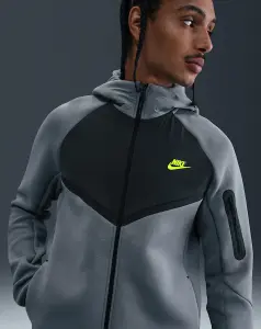Толстовка Nike TECH FLEECE WINDRUNNER сіро-темно-сіро-лимонна IH4302-065