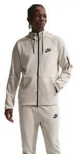 Толстовка Nike SPORTSWEAR TECH ESSENTIALS бежево-чорна DD5284-210