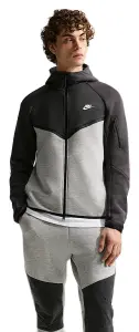 Толстовка Nike TECH FLEECE WINDRUNNER темно-сіро-чорно-біла IH4302-063