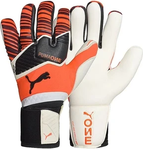 Вратарские перчатки Puma One Grip 1 Hybrid Pro оранжево-черно-белые 4162701