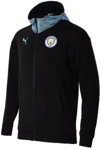 Толстовка Puma Manchester City Casuals Full Zip Hoody черная 75609817