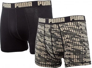 Трусы (боксерки) Puma MEN CAMO BOXER 2P комбинированные 93553003