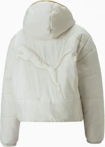 Куртка женская Puma Classics Padded Jacket бежевая 53557665