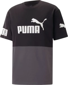 Футболка Puma POWER Color block Tee черная 67332101