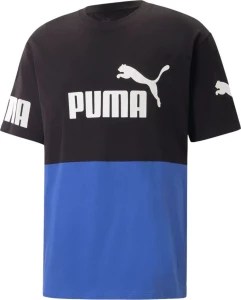 Футболка Puma POWER Color block Tee синьо-чорна 67332192