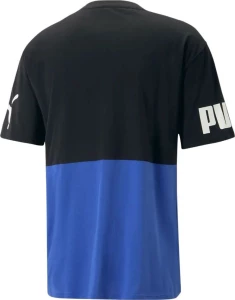 Футболка Puma POWER Color block Tee сине-черная 67332192