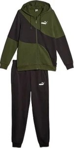 Спортивный костюм Puma HOODED TRACKSUIT черно-зеленый 67597231