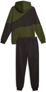 Спортивный костюм Puma HOODED TRACKSUIT черно-зеленый 67597231