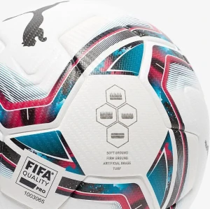 Футбольный мяч Puma TEAM FINAL 21.1 FIFA QUALITY PRO BALL бело-сине-красный Размер 5 083236-01