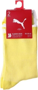 Шкарпетки жіночі Puma SOCK CLASSIC 2P WOMEN біло-жовті (2 пари) 103003001-013
