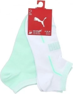 Шкарпетки дитячі Puma GIRLS MESH SNEAKER 2P м'ятно-білі (2 пари) 104005001-011