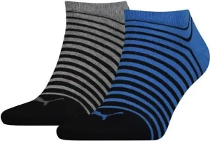 Шкарпетки Puma UNISEX SNEAKER 2P сіро-синьо-чорні (2 пари) 101001001-020