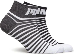 Шкарпетки Puma UNISEX QUARTER 2P сіро-чорно-білі (2 пари) 101002001-022