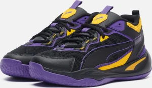 Кросівки Puma PLAYMAKER 2023 чорно-фіолетово-жовті 39233008