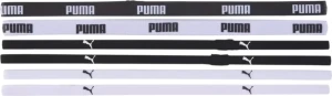 Пов'язки на голову жіночі Puma TR ESS HAIRBANDS чорні, білі (6 штук) 053452-09