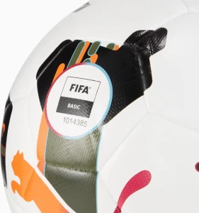 Футбольний м'яч Puma ORBITA 4 HYB (FIFA BASIC) S4 біло-чорно-оливковий Розмір 4 084327-01