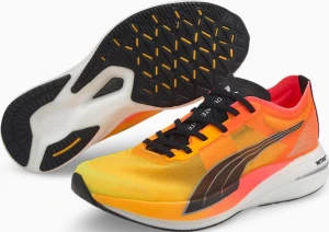 Кросівки бігові жіночі Puma DEVIATE NITRO ELITE FIREGLOW оранжево-жовті 377603-01