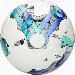 Футбольний м'яч Puma ORBITA 4 HYB (FIFA BASIC) біло-зелено-синьо-рожевий Розмір 4 083781-01