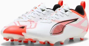 Бутси дитячі Puma ULTRA 5 PLAY FG/AG біло-коралові 108170-01