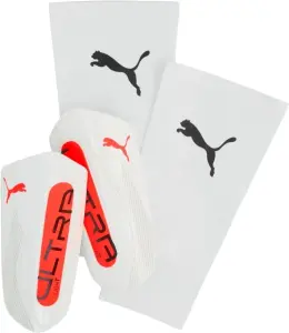 Щитки футбольні Puma ULTRA LIGHT SLEEVE біло-червоні 030989-01