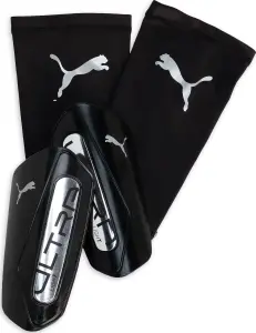 Щитки футбольні Puma ULTRA LIGHT SLEEVE чорно-срібні 030989-03