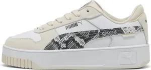 Кросівки жіночі Puma CARINA STREET SNAKE CHIC бежево-біло-сірі 401611-01