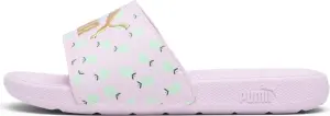Шльопанці дитячі Puma COOL CAT 2.0 LEMON бузково-лаймові 395657-01