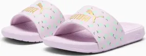 Шльопанці дитячі Puma COOL CAT 2.0 LEMON бузково-лаймові 395657-01