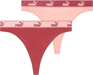 Труси (стрінги) жіночі Puma STRING 3P персикові, червоні (3 штуки) 935337-02