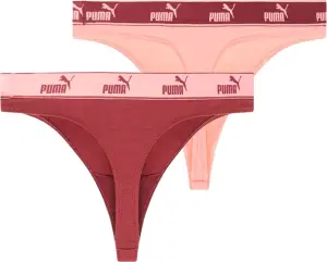 Труси (стрінги) жіночі Puma STRING 3P персикові, червоні (3 штуки) 935337-02