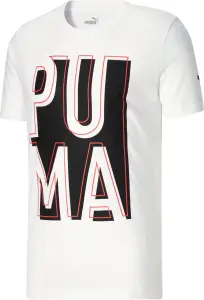 Футболка Puma OUTSIDE THE BOX біло-чорна 674615-02